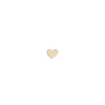 Solid Gold Mini Heart Stud Single Earring, 14k-Earrings-Ashley Schenkein Jewelry Design
