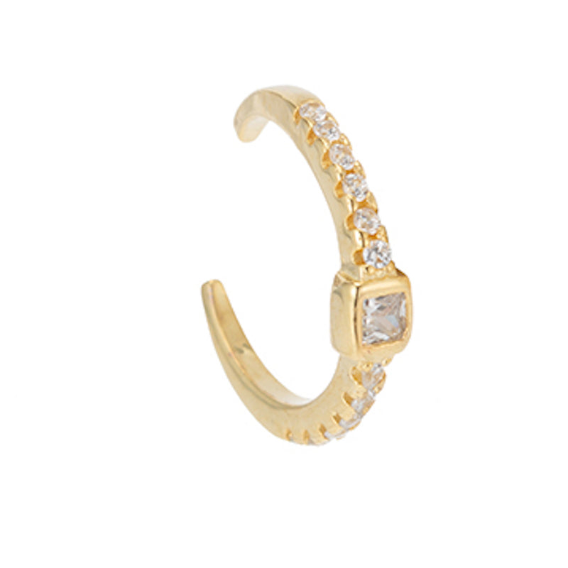 Melrose CZ Pavé Ear Cuff Single-Earrings-Ashley Schenkein Jewelry Design