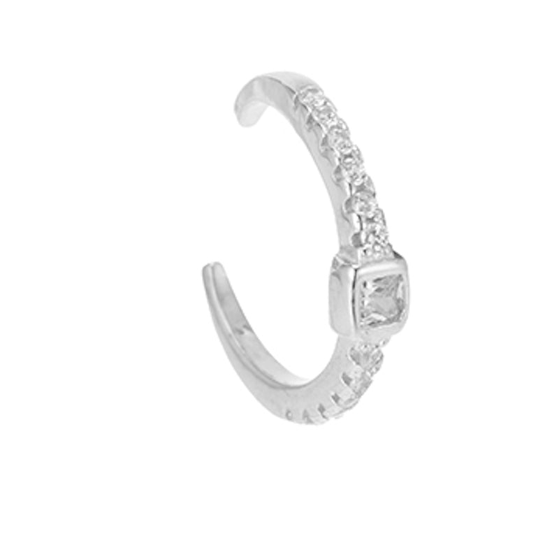 Melrose CZ Pavé Ear Cuff Single-Earrings-Ashley Schenkein Jewelry Design