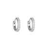 Pavé Hoop Earrings-Earrings-Ashley Schenkein Jewelry Design