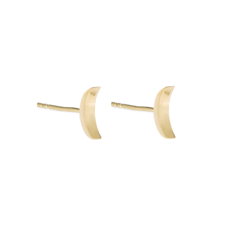 Greece Crescent Moon Earrings-Earrings-Ashley Schenkein Jewelry Design