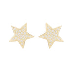 CZ Pavé Small Star Studs-Earrings-Ashley Schenkein Jewelry Design