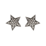 CZ Pavé Small Star Studs-Earrings-Ashley Schenkein Jewelry Design