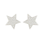 CZ Pavé Small Star Studs-Earrings-Ashley Schenkein Jewelry Design