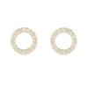 Greece Pavé Gemstone Circle Earrings-Earrings-Ashley Schenkein Jewelry Design