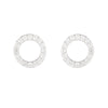 Greece Pavé Gemstone Circle Earrings-Earrings-Ashley Schenkein Jewelry Design