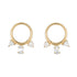 Denver Open Circle Earrings with Gemstones-Earrings-Ashley Schenkein Jewelry Design