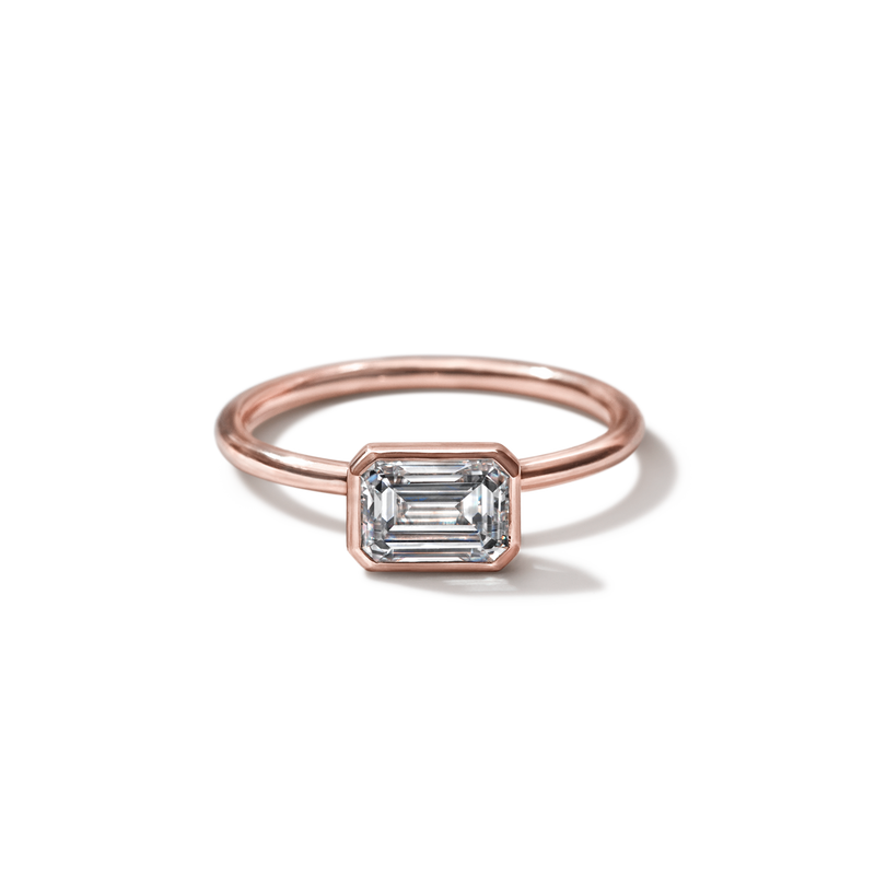 Bezel Engagment Ring Setting-engagement ring-Ashley Schenkein Jewelry Design