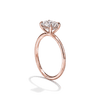 Solitaire East-West Pavé Hidden Halo Engagment Ring Setting-engagement ring-Ashley Schenkein Jewelry Design