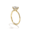 Solitaire East-West Pavé Hidden Halo Engagment Ring Setting-engagement ring-Ashley Schenkein Jewelry Design