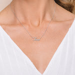Diamond Pavé Personalized Cursive Necklace-Necklaces-Ashley Schenkein Jewelry Design