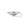 Three Stone Diamond Pavé Engagement Ring-engagement ring-Ashley Schenkein Jewelry Design