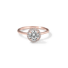 Pavé Diamond Halo Engagment Ring Setting-engagement ring-Ashley Schenkein Jewelry Design
