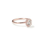 Pavé Diamond Halo Engagment Ring Setting-engagement ring-Ashley Schenkein Jewelry Design