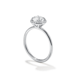 Pavé Diamond Halo Engagment Ring Setting-engagement ring-Ashley Schenkein Jewelry Design