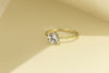 Round Brilliant Diamond Hexagon Engagement Ring Setting-engagement ring-Ashley Schenkein Jewelry Design