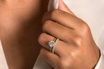 Pavé Diamond Halo Engagment Ring Setting-engagement ring-Ashley Schenkein Jewelry Design