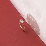 Solitaire East-West Pavé Hidden Halo Engagment Ring Setting-engagement ring-Ashley Schenkein Jewelry Design