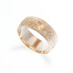 Men's Fingerprint Wedding Band-Wedding Band-Ashley Schenkein Jewelry Design