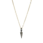 Diamond Dagger Necklace-Necklace-Ashley Schenkein Jewelry Design