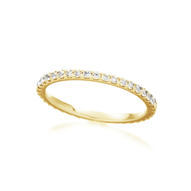Princess Cut Diamond Ring with Burnished Diamonds in 14k yellow gold  (DR-1226)