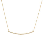 Pavé Bar Necklace-Necklace-Ashley Schenkein Jewelry Design