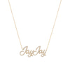 Diamond Pavé Personalized Cursive Necklace-Necklaces-Ashley Schenkein Jewelry Design