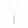 Diamond Pavé Personalized Disc Drop Necklace-Necklaces-Ashley Schenkein Jewelry Design