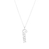 Diamond Pavé Personalized Script Letter Pendant Necklace-Necklaces-Ashley Schenkein Jewelry Design