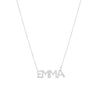 Diamond Pavé Personalized Block Letter Necklace-Necklaces-Ashley Schenkein Jewelry Design