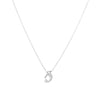 Diamond Pavé Cursive Initial Necklace-Necklaces-Ashley Schenkein Jewelry Design