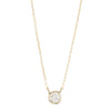 Single Bezel CZ Necklace-Necklace-Ashley Schenkein Jewelry Design