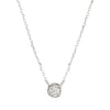 Single Bezel CZ Necklace-Necklace-Ashley Schenkein Jewelry Design