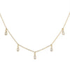 Melrose CZ Teardrop Dangle Necklace-Necklace-Ashley Schenkein Jewelry Design