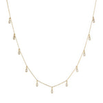 Melrose CZ Teardrop Dangle Necklace-Necklace-Ashley Schenkein Jewelry Design