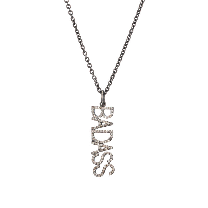 Diamond Badass Necklace-Necklace-Ashley Schenkein Jewelry Design