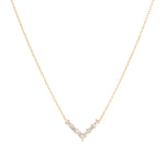 Baguette Diamond Necklace, 14ky-Necklace-Ashley Schenkein Jewelry Design