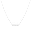 Diamond Bezel Bar Necklace, 14ky (7 stones)-Necklaces-Ashley Schenkein Jewelry Design