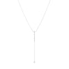 Diamond Bezel Lariat Necklace, 14ky-Necklace-Ashley Schenkein Jewelry Design