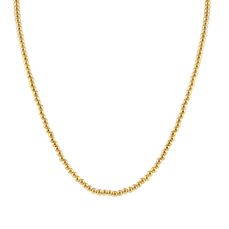 Beaded Chain Necklace-Necklace-Ashley Schenkein Jewelry Design