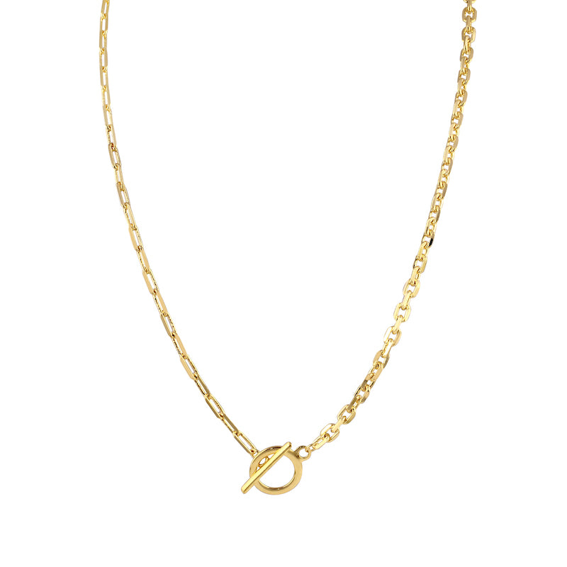 Pave Paper Clip Chain Necklace – Kiera NY Jewelry