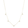 Melrose Pavé CZ Triangle Drops Necklace-Necklace-Ashley Schenkein Jewelry Design
