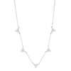 Melrose Pavé CZ Triangle Drops Necklace-Necklace-Ashley Schenkein Jewelry Design