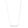 CZ Baguette Bar Necklace-Necklace-Ashley Schenkein Jewelry Design