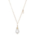 Tokyo Pearl and Diamond Slice Drop Necklace-Necklace-Ashley Schenkein Jewelry Design