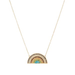 Rainbow Pavé Necklace-Necklaces-Ashley Schenkein Jewelry Design