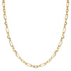 Mixed Size Gold-filled Paperclip Chain Necklace-Necklaces-Ashley Schenkein Jewelry Design