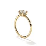 Solitaire East-West Pavé Hidden Halo Engagment Ring Setting-engagement ring-Ashley Schenkein Jewelry Design