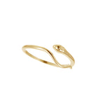 Snake Open Ring-Rings-Ashley Schenkein Jewelry Design