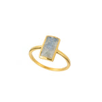 Vertical Rectangle Gemstone Ring-Rings-Ashley Schenkein Jewelry Design